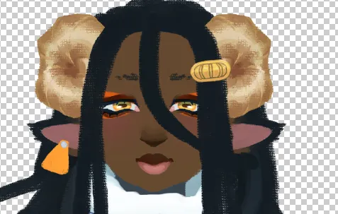 Goat closeup artwork