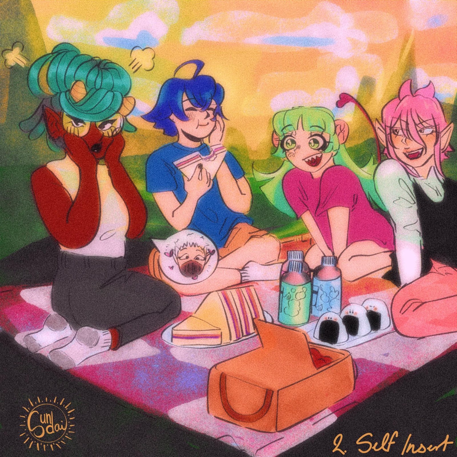 Dai with characters